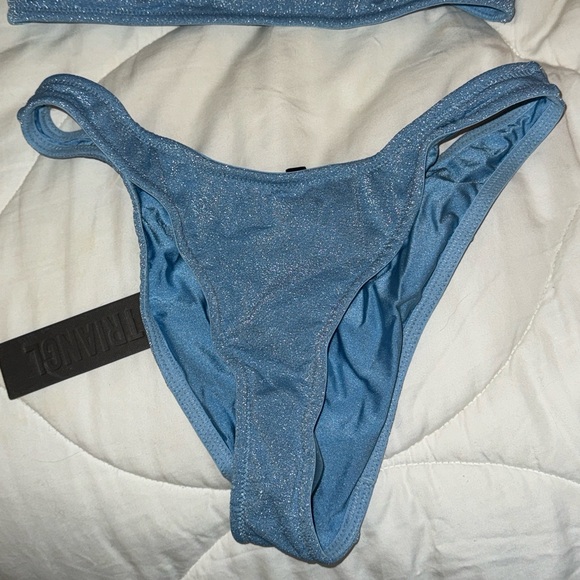 TRIANGL NWT blue sparkle bikini - Picture 2 of 6
